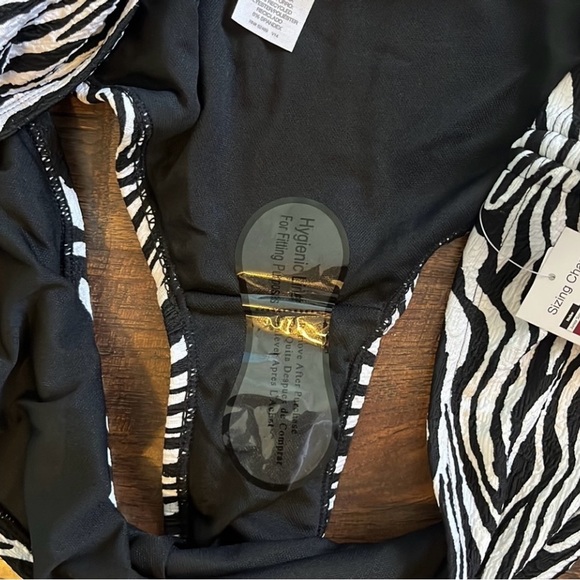 Time and Tru Women Plus Size Zebra Print Adjustable Side Tie Bikini Swim Bottom - Picture 8 of 10